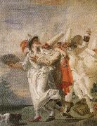 Giambattista Tiepolo Pulcinella in Love France oil painting artist